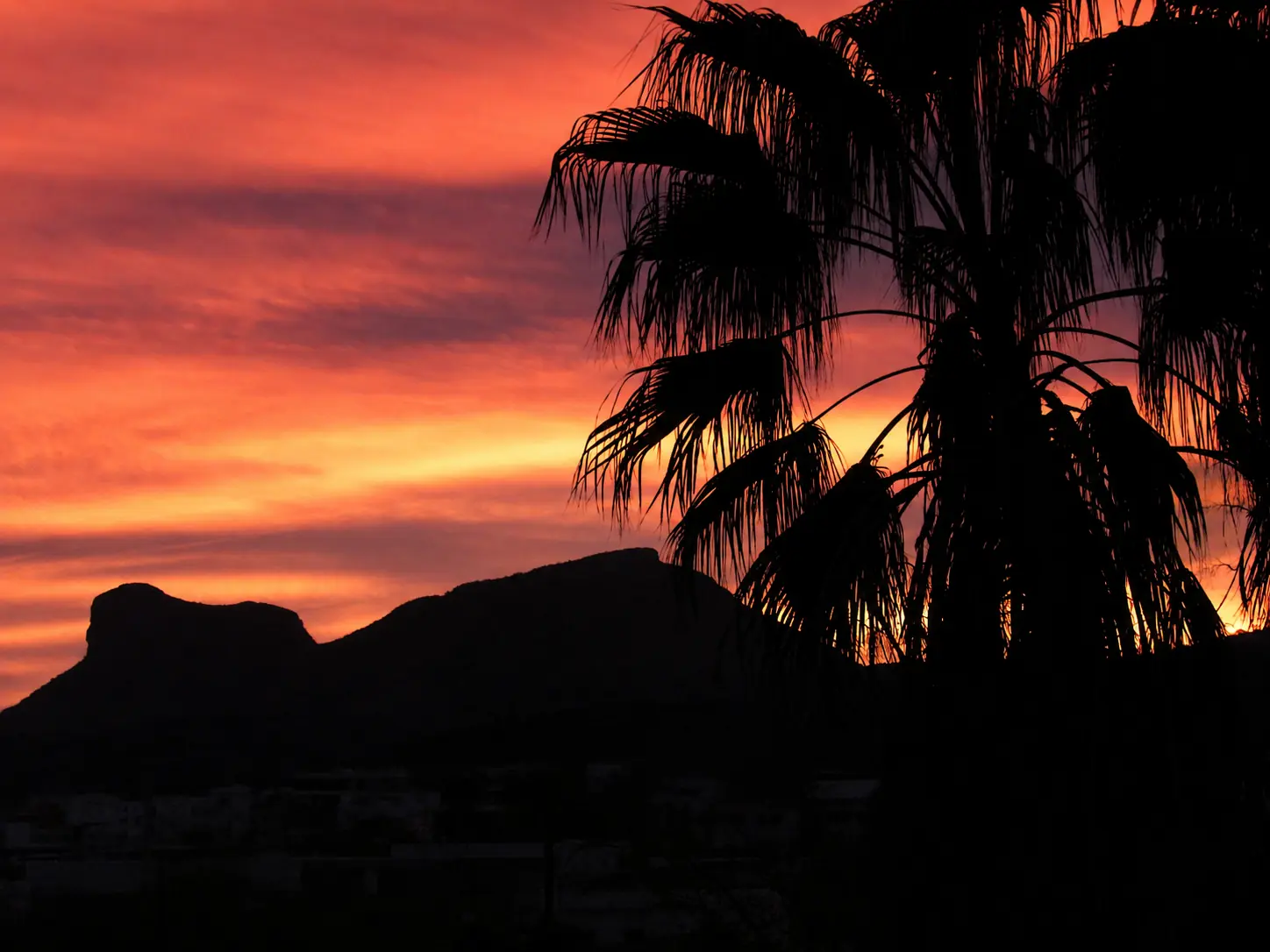 Sunset over the Sierra near San Carlos